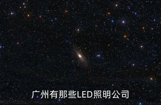 廣州有那些LED照明公司