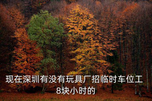 現(xiàn)在深圳有沒(méi)有玩具廠招臨時(shí)車位工 8塊小時(shí)的