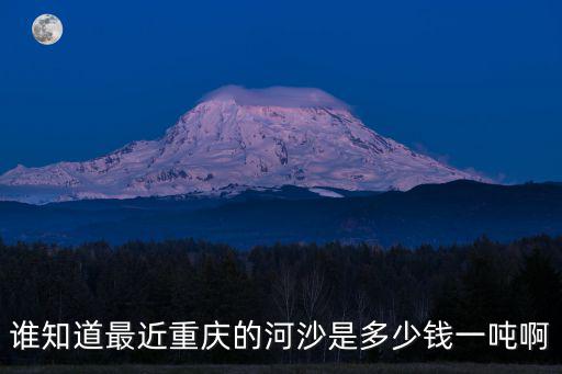 誰(shuí)知道最近重慶的河沙是多少錢一噸啊