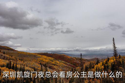 深圳看房，深圳凱旋門夜總會看房公主是做什么的