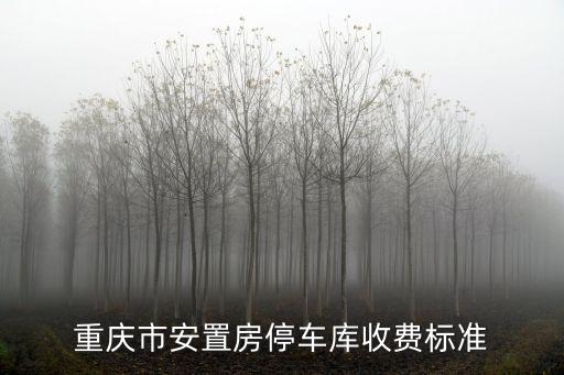 重慶市安置房停車庫收費標準