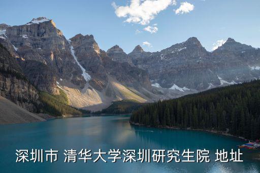 清華大學深圳研究生院，深圳市清華大學研究院好不好