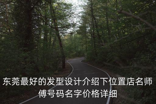 東莞最好的發型設計介紹下位置店名師傅號碼名字價格詳細