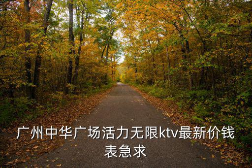 廣州中華廣場活力無限ktv最新價錢表急求
