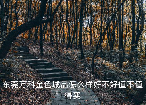 東莞萬科金色城品怎么樣好不好值不值得買