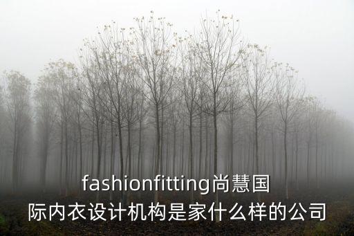 fashionfitting尚慧國際內衣設計機構是家什么樣的公司