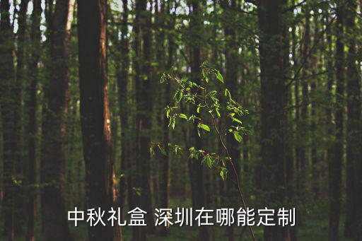 中秋禮盒 深圳在哪能定制