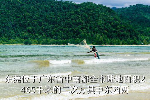 東莞位于廣東省中南部全市陸地面積2465千米的二次方其中東西兩