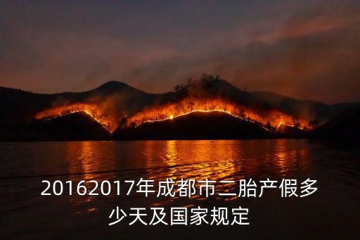 成都市 2017年 產假，成都產假規定到底是休158天還是休98天請問哪位專家幫我分析