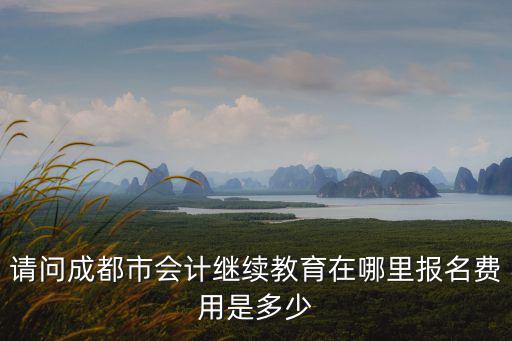 請問成都市會計繼續教育在哪里報名費用是多少