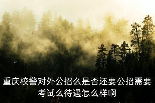 重慶校警對外公招么是否還要公招需要考試么待遇怎么樣啊