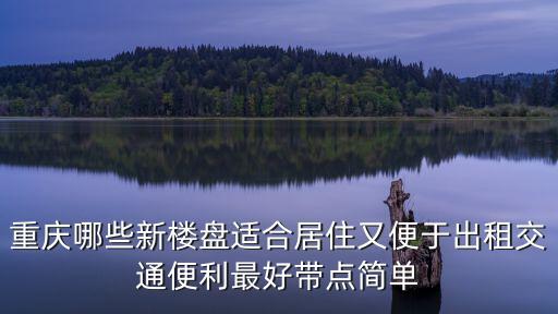 重慶市區(qū)宜居新盤，重慶的中心地段都有哪些樓盤在賣最好是適合居住的