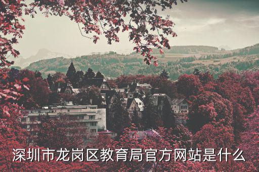 深圳市龍崗區教育局官方網站是什么