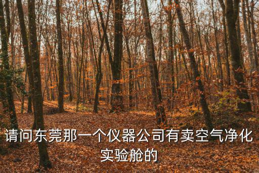 請(qǐng)問(wèn)東莞那一個(gè)儀器公司有賣空氣凈化實(shí)驗(yàn)艙的