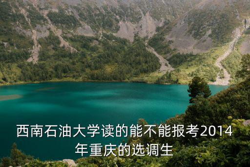 西南石油大學(xué)讀的能不能報考2014年重慶的選調(diào)生