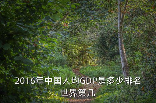 2016年中國(guó)人均GDP是多少排名世界第幾