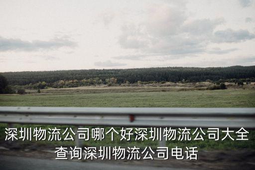 深圳物流公司哪個好深圳物流公司大全查詢深圳物流公司電話