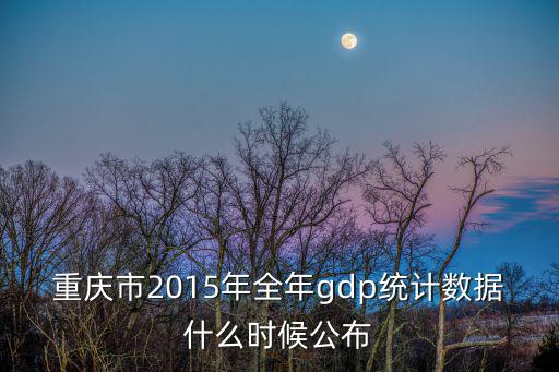 重慶市2015年全年gdp統(tǒng)計數(shù)據(jù)什么時候公布