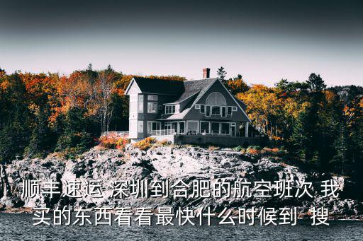 順豐速運 深圳到合肥的航空班次 我買的東西看看最快什么時候到  搜