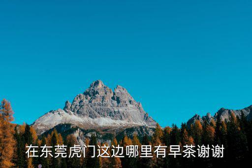 在東莞虎門這邊哪里有早茶謝謝