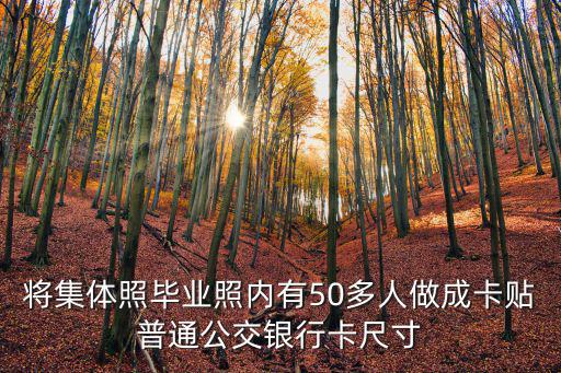 將集體照畢業(yè)照內(nèi)有50多人做成卡貼普通公交銀行卡尺寸