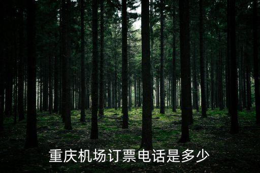 重慶機(jī)場訂票電話是多少