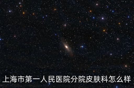 上海市第一人民醫(yī)院分院皮膚科怎么樣
