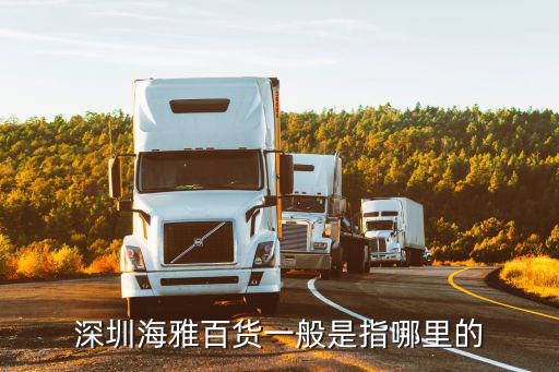 深圳海雅百貨一般是指哪里的