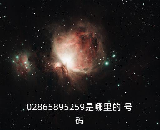 02865895259是哪里的 號碼