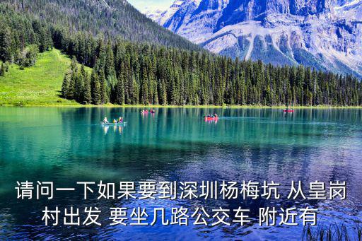 請問一下如果要到深圳楊梅坑 從皇崗村出發 要坐幾路公交車 附近有