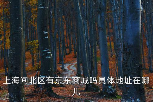 上海閘北區(qū)有京東商城嗎具體地址在哪兒