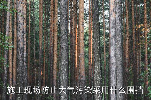施工現場防止大氣污染采用什么圍擋