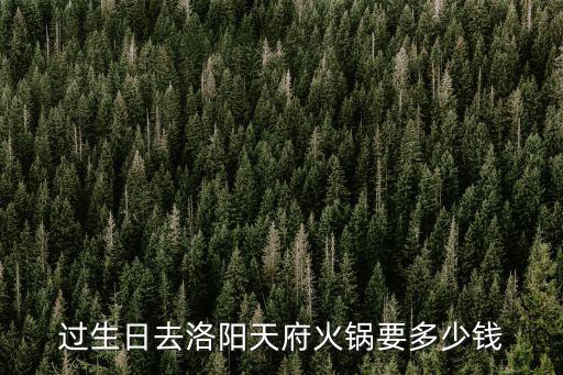 過生日去洛陽天府火鍋要多少錢