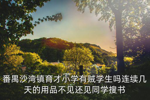 番禺沙灣鎮(zhèn)育才小學(xué)有賊學(xué)生嗎連續(xù)幾天的用品不見還見同學(xué)搜書