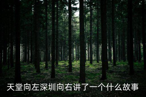 天堂向左深圳向右講了一個什么故事