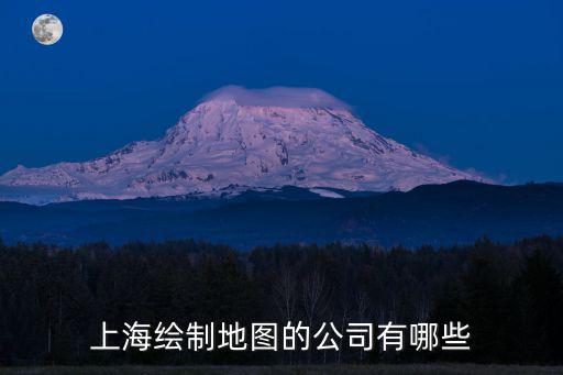 上海繪制地圖的公司有哪些