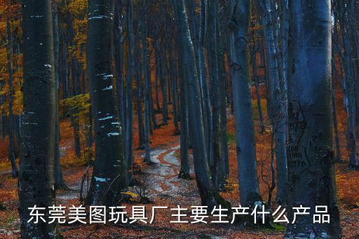 東莞美圖玩具廠主要生產什么產品