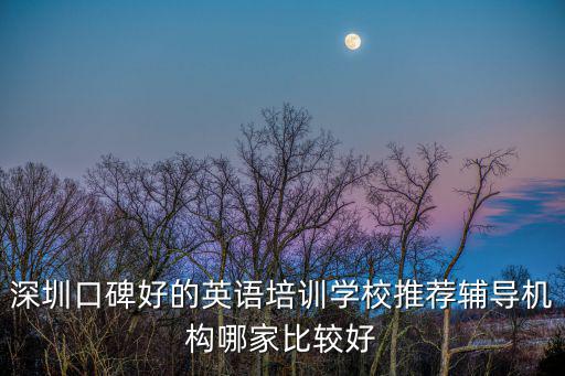 深圳口碑好的英語培訓(xùn)學(xué)校推薦輔導(dǎo)機(jī)構(gòu)哪家比較好