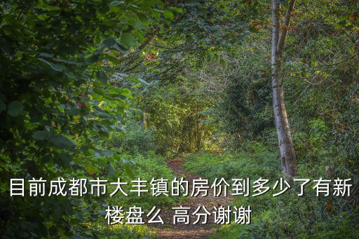目前成都市大豐鎮(zhèn)的房價到多少了有新樓盤么 高分謝謝