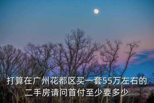 打算在廣州花都區(qū)買一套55萬(wàn)左右的二手房請(qǐng)問(wèn)首付至少要多少