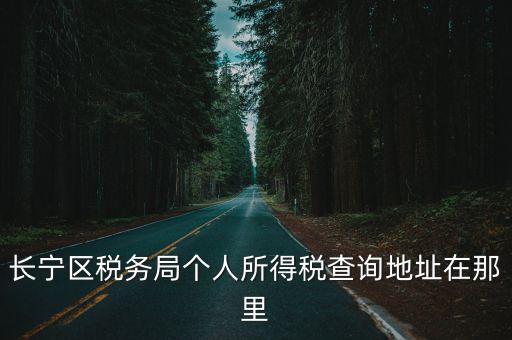 長(zhǎng)寧區(qū)稅務(wù)局個(gè)人所得稅查詢地址在那里