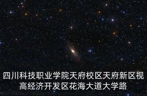 四川科技職業學院天府校區天府新區視高經濟開發區花海大道大學路