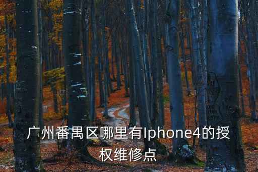 廣州番禺區哪里有Iphone4的授權維修點