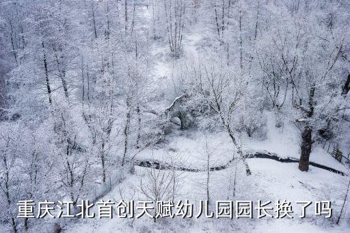 重慶江北首創天賦幼兒園園長換了嗎