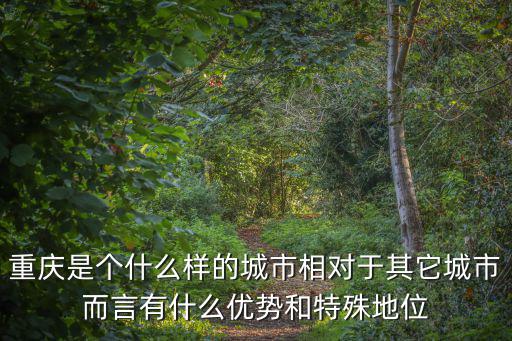 重慶市的城市性質(zhì)和定位，重慶市的城市地域類型是什么