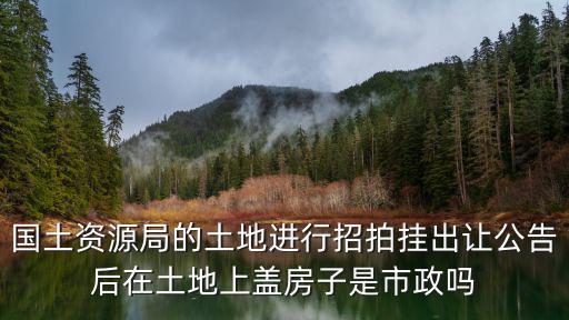 國(guó)土資源局的土地進(jìn)行招拍掛出讓公告后在土地上蓋房子是市政嗎