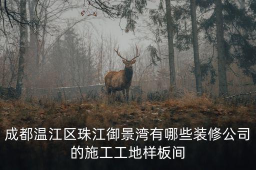 成都溫江區珠江御景灣有哪些裝修公司的施工工地樣板間