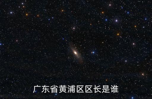 廣東省黃浦區區長是誰