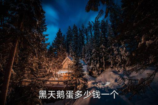 黑天鵝蛋多少錢一個