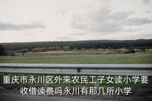 重慶市永川區外來農民工子女讀小學要收借讀費嗎永川有那幾所小學